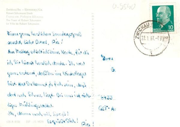 Zwickau  Sachsen Robert Schumann Stadt Teilansichten – Bild 2