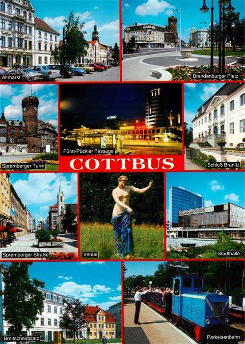 Cottbus Altmarkt Brandenburger Platz Spremberger Turm Fuerst Pueckler Passage Sc