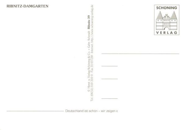 Ribnitz-Damgarten Ostseebad Rathaus Schloss Kirche Hafenpartie Ortspartien – Bild 2