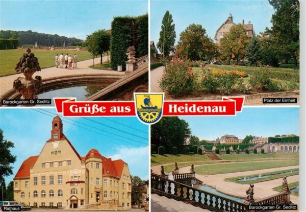Heidenau Dresden Elbe Barockgarten Gr Sedlitz Platz der Einheit Rathaus