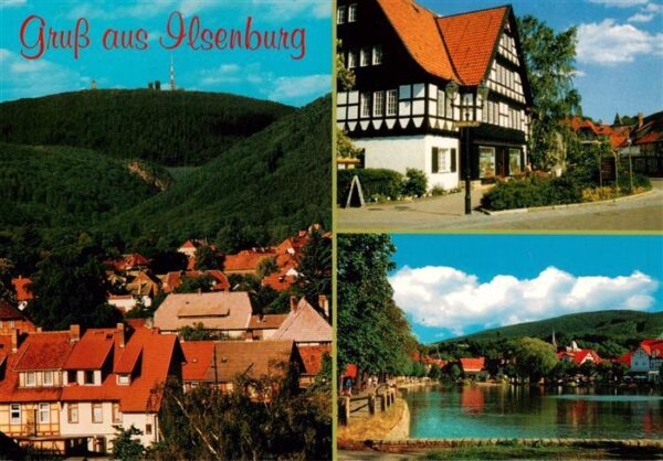 Ilsenburg Harz Panorama Fachwerkhaus Seepartie