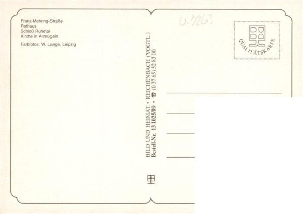 Muegeln  Oschatz Sachsen Fritz Mehring Strasse Rathaus Schloss Ruhetal Kirche in – Bild 2