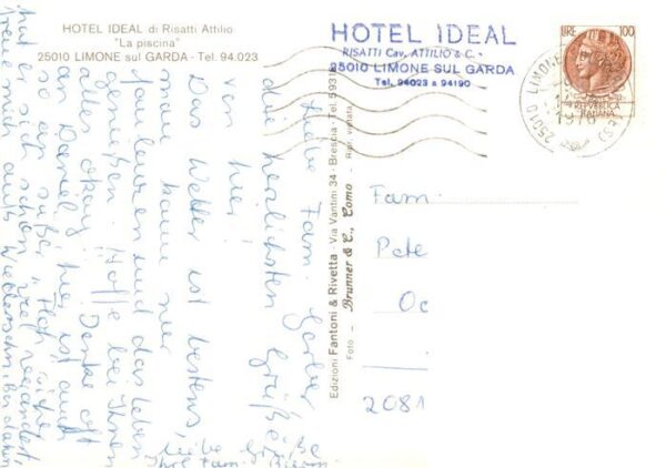 Limone sul Garda IT Hotel Ideal di Risatti Attilio La piscina – Bild 2