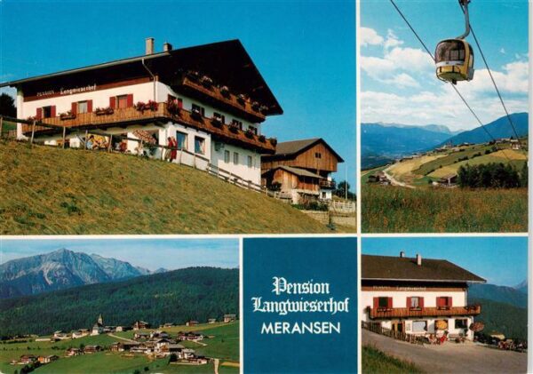 Meransen Muehlbach Suedtirol IT Pension Langwieserhof Panorama Seilbahn