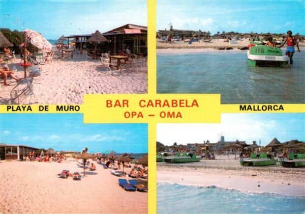 Mallorca ES Playa de Muro Bar Carabella Strandpartien