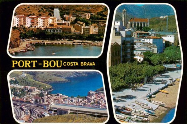 Port-Bou Portbou Costa Brava ES Fliegeraufnahmen