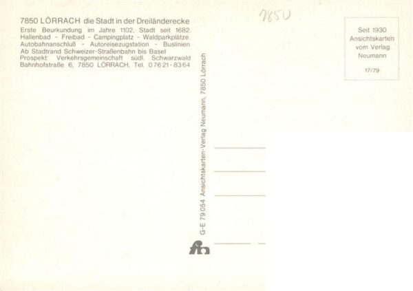 Loerrach Hauptbahnhof Im Rosenfelspark Burgruine Roetteln Schwesternwohnheim Bas – Bild 2