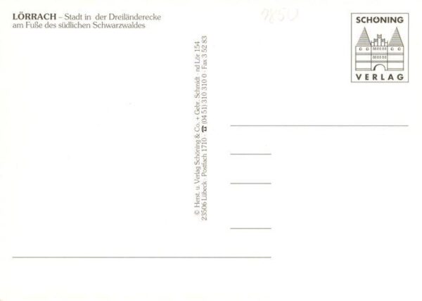 Loerrach Rathaus Burg Roetteln Bahnhofsplatz Alter Marktplatz Brunnen am Bahnhof – Bild 2