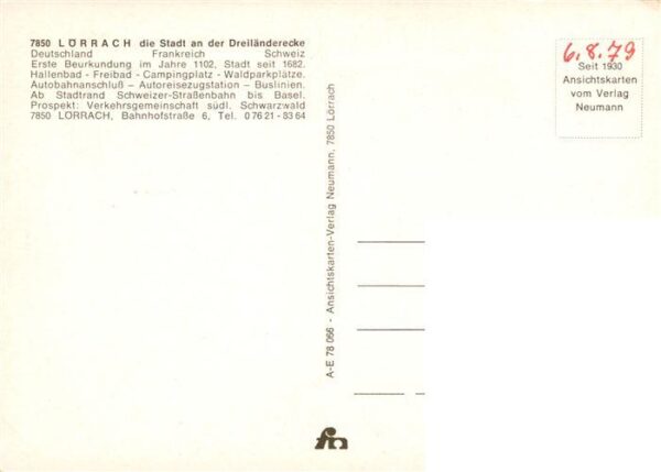 Loerrach Burgruine Roetteln Rathaus Marktplatz Koenigsbau AOK Im Hebelpark Grenz – Bild 2