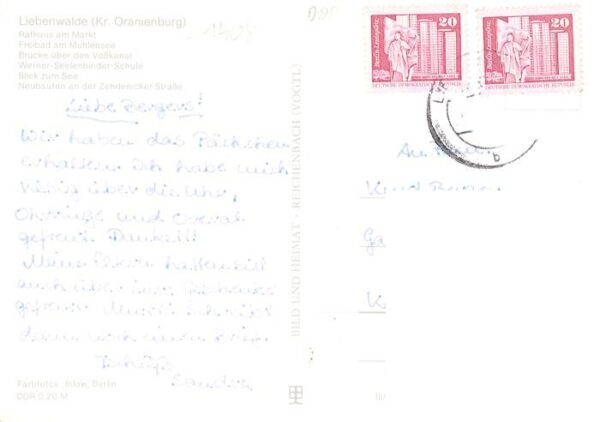 Liebenwalde Rathaus Freibad Bruecke ueber den Vosskanal Werner Seelenbinder Schu – Bild 2