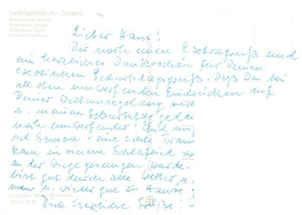 Ludwigsfelde Etkar Andre Str Potsdamer Str Kulturhaus Cafe Kontakt Kaufhaus – Bild 2