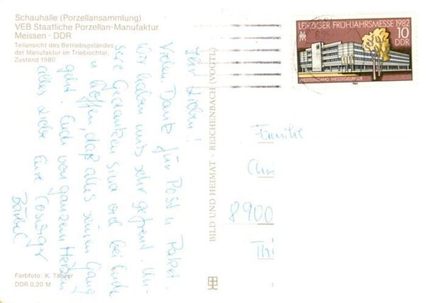 Meissen Elbe Sachsen VEB Staatl Porzellan Manufaktur Teilansicht der Manufaktur – Bild 2