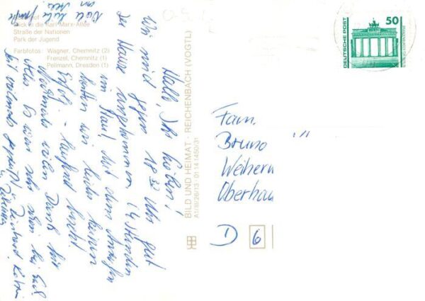 Chemnitz Rosenhof Karl Marx Allee Strasse der Nationen Park der Jugend – Bild 2