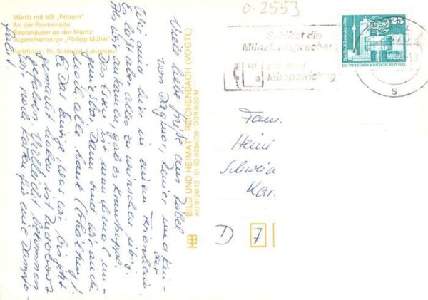 Roebel Mueritz MS Priborn An der Promenade Bootshaeuser an der Mueritz Jugendher – Bild 2