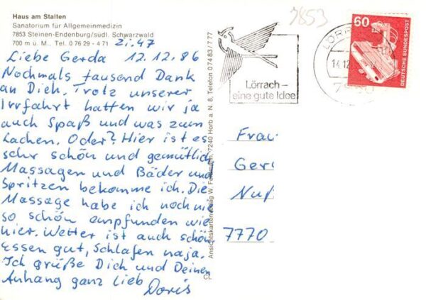 Endenburg Steinen BW Haus am Stalten Sanatorium – Bild 2