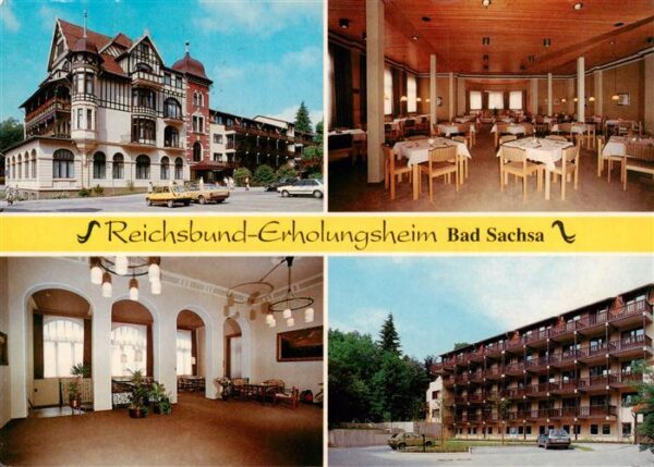Bad Sachsa Harz Reichsbund Erholungsheim Gastraum Foyer