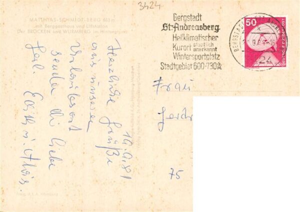 St Andreasberg Harz Berggasthaus und Lift mit Brocken und Wurmberg – Bild 2