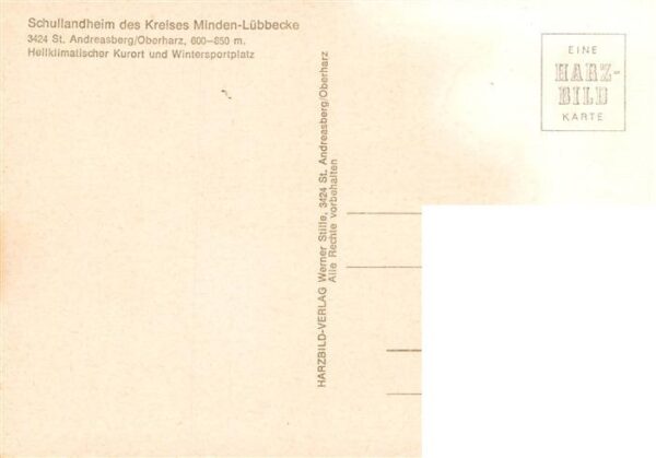 St Andreasberg Harz Schullandheim des Kreises Minden Luebbecke – Bild 2