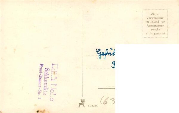 Foto Ufa-Baumann Nr. A 3841/1 Fritz Wagner – Bild 2