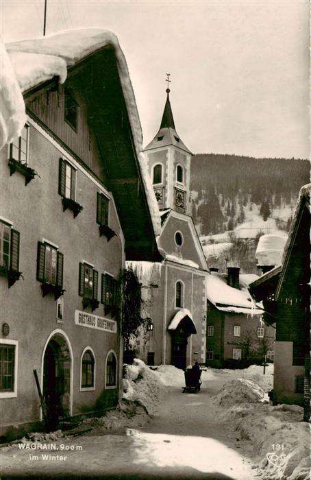 Wagrain  Salzburg AT Ortsmotiv im Winter