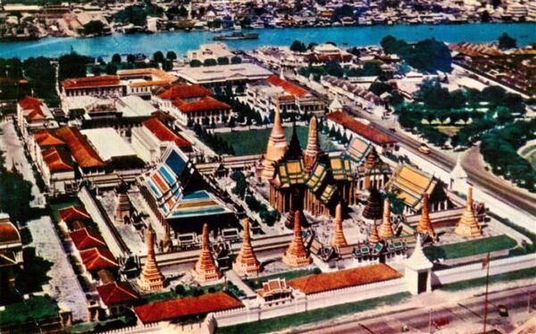 Bangkok Thailand Scenery of War in the Pra Keo Temple of the Emerald Buddha  in