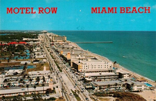 Miami Beach Motel Row View aerienne