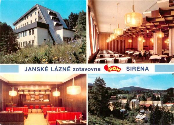 Janske Lazne Johannisbad CZ Berghotel Restaurant Stadtpanorama