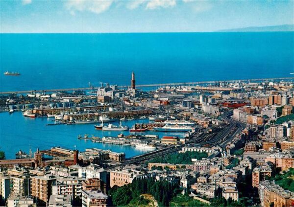 Genova Genua Liguria IT Panorama Porto Hafen