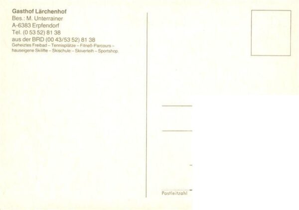 Erpfendorf Tirol AT Ferien am Laerchenhof Gasthof Restaurant Swimming Pool Tenni – Bild 2
