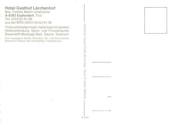 Erpfendorf Tirol AT Ferien am Laerchenhof Gasthof Restaurant Swimming Pool – Bild 2