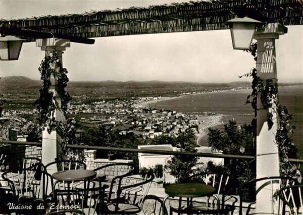 Edenrock Riccione Rimini IT Visione da Edenrock Restaurant Terrasse Kuestenpanor