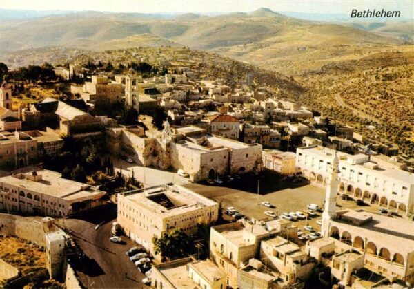 Bethlehem  Yerushalayim Israel Vue à vol d'oiseau Cour de l'Eglise de la Nativit