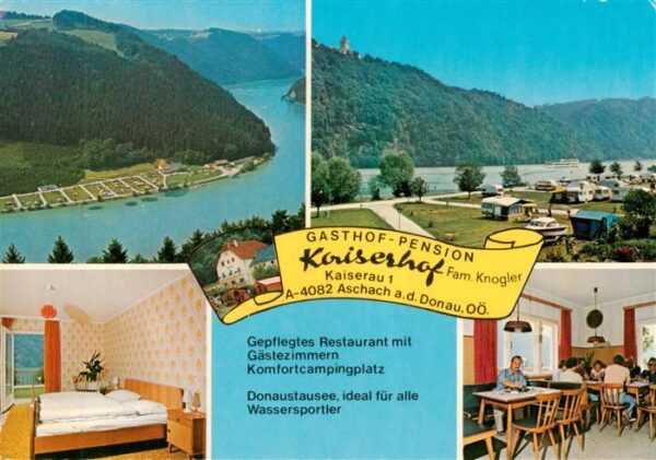 Aschach Donau Oberoesterreich AT Gasthof Pension Kaiserhof Fremdenzimmer Camping