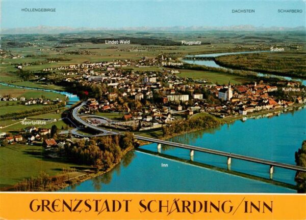 Schaerding Inn AT Panorama Kur- und Grenzstadt Alpenblick