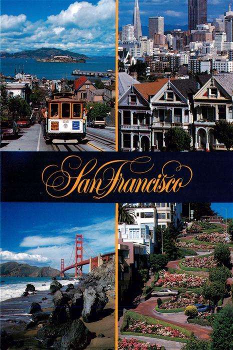 San Francisco California USA Highlights of the city