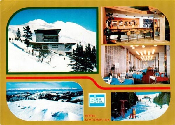 Horehronie SK Hotel Kosodrevina Restaurant Wintersportplatz Gebirgspanorama Nied