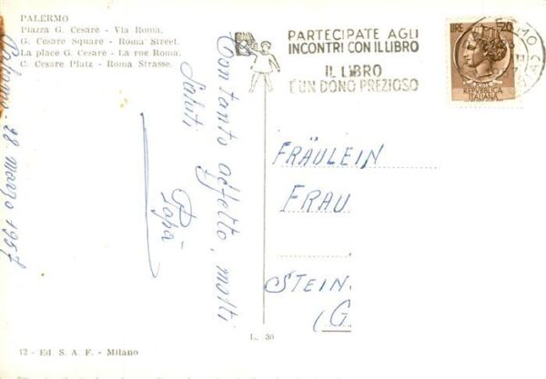 PALERMO  Sicilia IT Piazza G. Cesare Via Roma – Bild 2