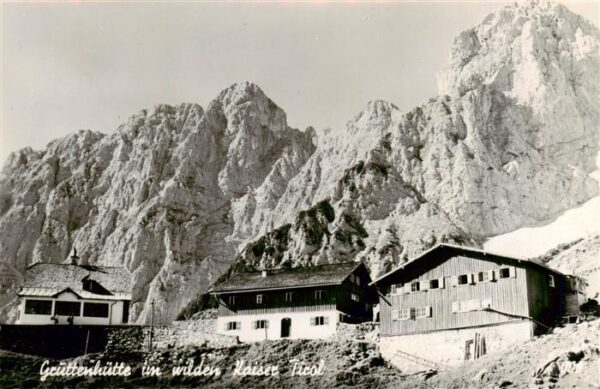 Gruttenhuette 1593m Tirol AT im Wilden Kaiser