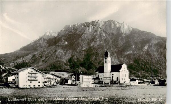 Ebbs Tirol AT mit Zahmen Kaiser Unterinntal