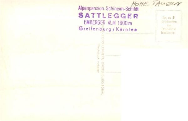Hohe Tauern Hohentauern Steiermark AT Alpenpension Schiheim Schilift Sattlegger – Bild 2