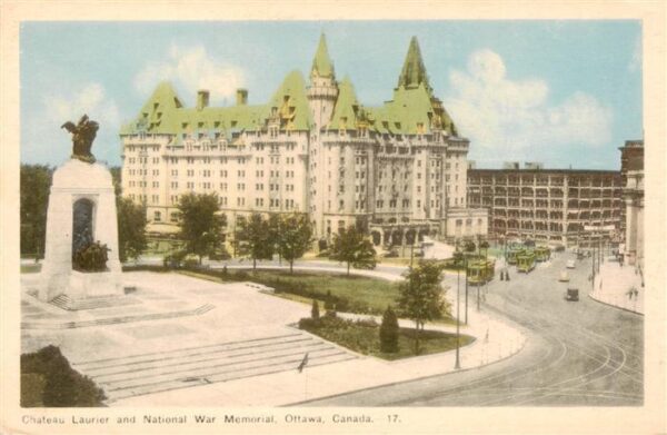 Ottawa Canada Chateau Laurier and National War Memorial