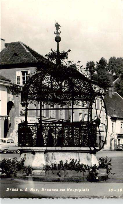 Bruck  Mur AT Brunnen am Hauptplatz