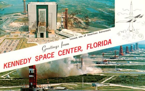 Florida  US-State Kennedy Space Center Launch site of American Astronauts