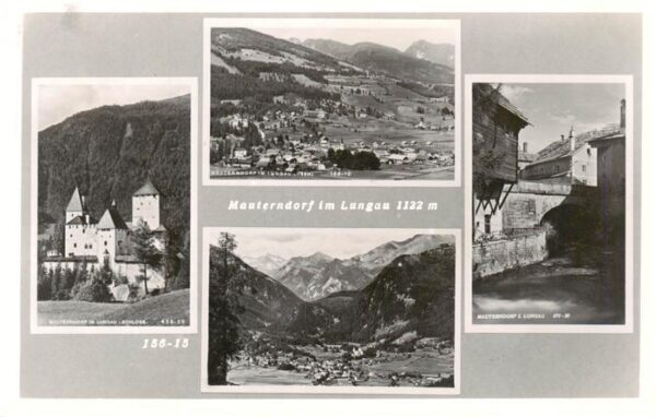 Mauterndorf AT Panorama Schloss Ortspartie