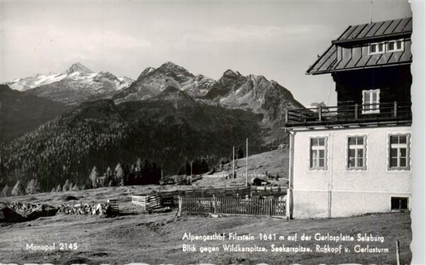 Salzburg  AT Alpengasthof Filzstein auf der Gerlosplatte mit Wildkarspitze Seeka