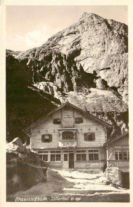 Grawandhuette 1640m Zillertal AT im Zillertal