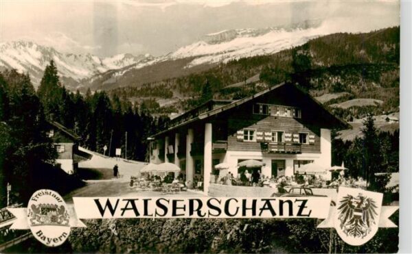 Kleinwalsertal Vorarlberg AT Walserschanz oesterreichischer Grenzgasthof