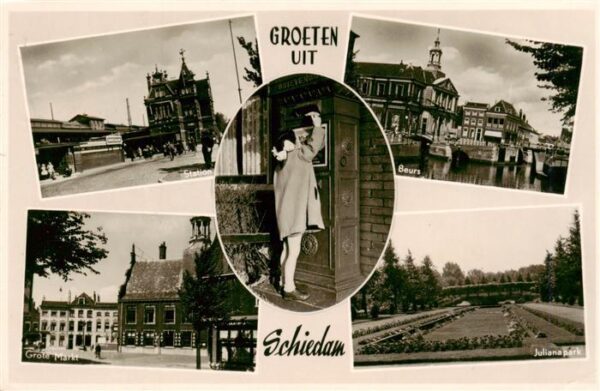 Schiedam NL Station Beurs Grote Markt Julianapark