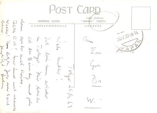 Tokyo Tokio JP Imperial Hotel – Bild 2