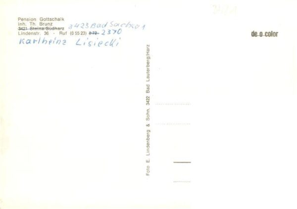 Steina Suedharz Pension Gottschalk Gastraum Park – Bild 2